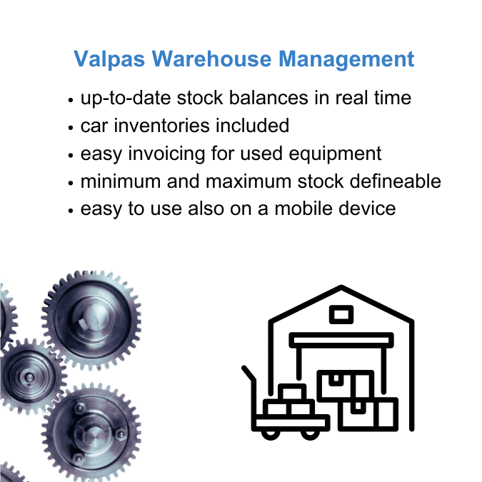 Benefits of Valpas warehouse management